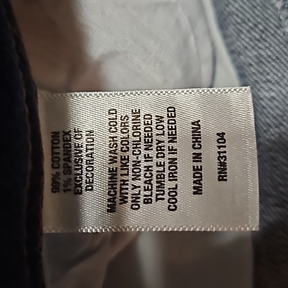 true craft Denim Mid-Rise Shorty Stretch Blue Jean Shorts 3" Inseam Women's 10 - Picture 7 of 16